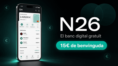 N26: El banc digital amb 15€ de benvinguda